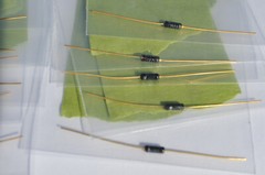 Eleven (11) Vintage CCZL Diodes W/Gold Plated Axial Leads-Various Values/Ratings