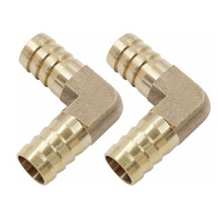 2x Brass 3/4″ Hose Barb Elbow 90 Degree L Right Angle Fitting Water Fuel C431