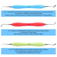 AZDENT Dental Composite Resin Filling Spatulas Aesthetic Restoration Instrument