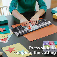 Paper Cutter Trimmer 12in A4 A5 Photo Craft Tool Portable Safe Non-Slip DIY Plus