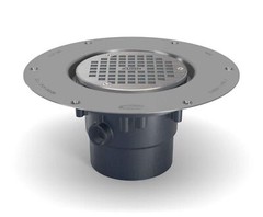FD2-PV2-CC – 5″ Nickel Bronze Top Assembly, Adjustable Floor Drain with Deck …