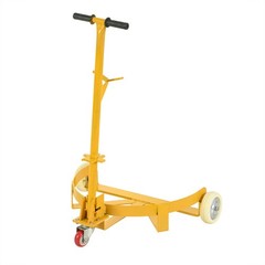 55 Gallon Drum Dolly, 1200lbs capacity, with 2 fixed PU Wheels and 1 swivel whee