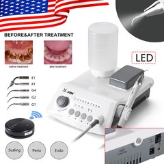 LED Ultrasonic Scaler Scaling Perio Endo Handpiece+Tips Dental