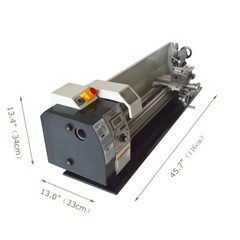 WM210V 8″*32″ Precision Metal Bench Lathe Inch Thread Metalworking Bench Lathe