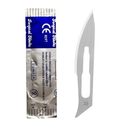 100Pcs Dental Surgical Blade Sterile Carbon Steel Scalpel #10/11/15/22/24/60