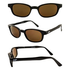 MotoFrames MF Lockdown Motorcycle Riding Sunglasses Black Frames Dark Brown
