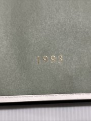 Vintage 1993 GUCCI 5 Ring Binder Black leather Made In Italy Complete All Page