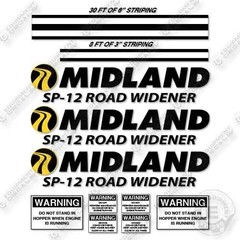 Midland SP-12 Road Widener Decal Kit- 7 YEAR OUTDOOR 3M VINYL !