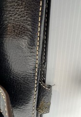 Franklin Covey Leather Planner Classic Original Vintage Aurora Collages Black