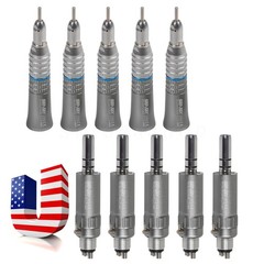 SEASKY Dental Straight Nosecone / Air Motor Low Speed Handpiece E-type 4 Hole ns