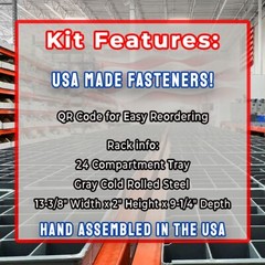 USA Made Grade 8 Hex Bolts Nuts Washers Assortment Kit FINE THREAD – 574PCS