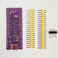 Raspberry Pi Pico RP2040 Dual-Core 264KB USB-C w/ Pin Headers PURPLE ~USA SHIP