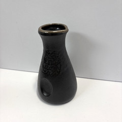 ACOPA Sake Bottle 8.5oz Black Matte Textured Stoneware HeikaCollection Lot of 8