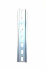 5 Pieces DIN Rail Slotted Steel Zinc Plated RoHS 8 in. long 35mm 7.5mm