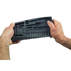 36-piece precision engineer’s set with 1/4″ ratchet