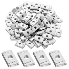 100 Packs 3/8”-16 Strut Channel Nuts No Spring Channel Nuts with Zinc Plated, wi
