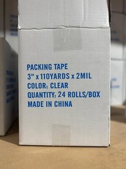24 Rolls 3″ Clear Shipping Packing Moving Tape 110 Yards – 2.0 mil