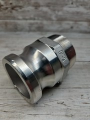 USASEALING 2″ Type F Camlock Fitting Male Adapter to 2 Inch Male NPT SS304