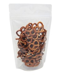 STP-12Z-400A 4 mil Clear Stand Up Pouch W/ Zipper & Tear Notches 6.5″x10.5″x3.5″