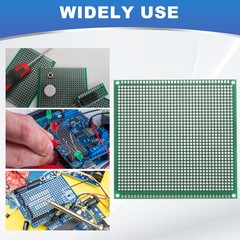 3Pcs Breadboard Solderable Board 100mm x 100mm Green Circuit PCB Board