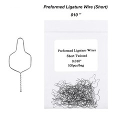 Dental Orthodontic Kobayashi Preformed Wire Metal Ligature Ties Short Long Twist