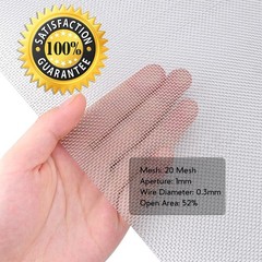 Soft 304 Stainless Steel Mesh, 8 Pack Bendable Woven 8.3″X11.8″(213X302mm), 2…