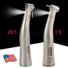 NSK Style Dental 1:1/1:5/20:1 Fiber Optic LED Contra Angle Handpiece SANDENT CE