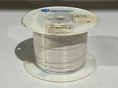 AlphaWire 3051 WH001 – 1000Ft Spool 22 AWG White PVC Tinned Copper Stranded Wire