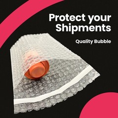 100pcs 4X5.5 Bubble Out Pouches Bags Wrap Cushioning Self Seal Clear 4″ x 5.5″
