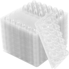 Quail Egg Cartons 18 Cell (3×6) 100 pcs – Secure Snap Close, Fast Shipping
