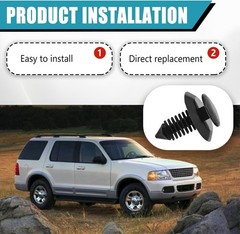 50 Pieces Door Trim Panel Retainer Clips Compatible with Ford F150 F250 F350 Mus