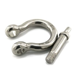 6 Pack 1/4″ Stainless Steel D-Ring Shackle Heavy Duty Screw Pin Anchor Shackle