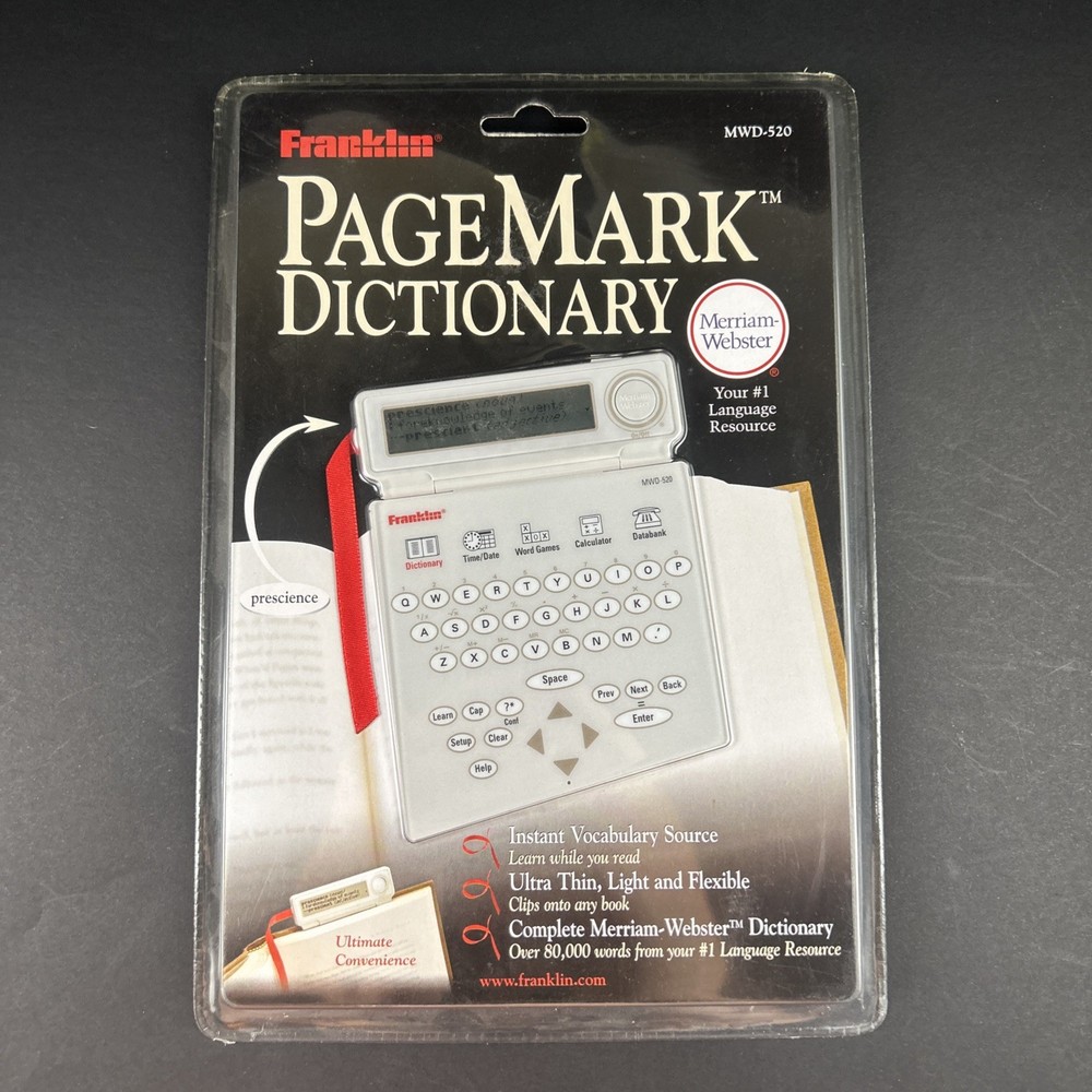 Franklin MWD-520 Merriam-Webster Electronic Pagemark Dictionary