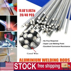 Aluminum Welding Rod Low Temp Flux-Cored Repair Alloy Fix Easy Brazing 20/40PCS