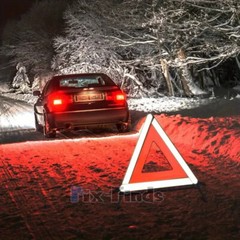 Emergency Warning Triangle DOT Approved Reflective Safety Roadside Kit for Car