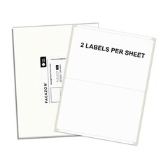 200 Half Sheet Self Adhesive Shipping Labels for Laser & Inkjet Printers