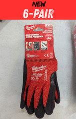 Milwaukee 48-22-8948 Cut Level 4 Nitrile Dipped Gloves XL 6-Pack NEW