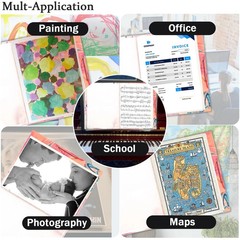 40 Pages A3 Art Portfolio Case Diamond Painting Storage Book for Artwork Photo