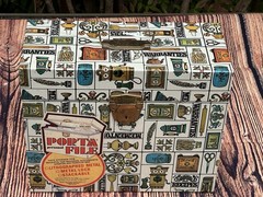 Vintage Metal Ballonoff PORTA FILE Locking Box Storage With KEY
