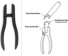 Heat Treated High Strength Steel M1 Garand Clip Removal and Install Tool Pliers