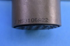 Amphenol Circular MIL Spec Connector 19P #16 PIN CONTACTS MS3106A22-14S