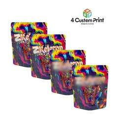 Mylar Foil Packaging Bag 3.5g | Multi-Use Zip Pouch Psychedelic Style USA Stock