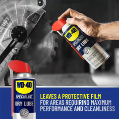 WD-40 Specialist Dirt & Dust Resistant Dry Lube PTFE Spray , 10 OZ