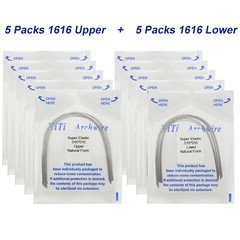 100Pcs Dental Orthodontic Arch Wire Stainless Steel NiTi Ovoid Natural 014 16X22