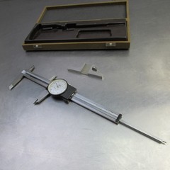 TESA 0-6″ Inside/Outside Dial Caliper 05.20001 Swiss Made .001″ Grad Stainless