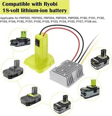 DC 18V to 12V 10A 120W Step Down Converter Voltage Regulator For Ryobi Battery