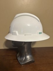 NEW Lot Of 6 Verizon Full Brim Hard Hats MSA V Gard Size Medium White