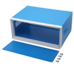 Electronic Enclosures Blue Metal Enclosure Project Case DIY Box Junction Case