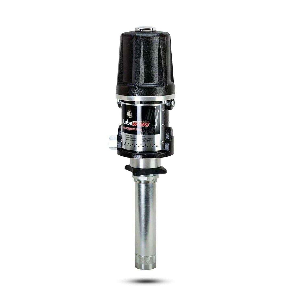 Lubeworks Air-Powered Oil Transfer Drum Pump – 5:1, 10.6GPM, 1/4″ NPT Air Inlet,