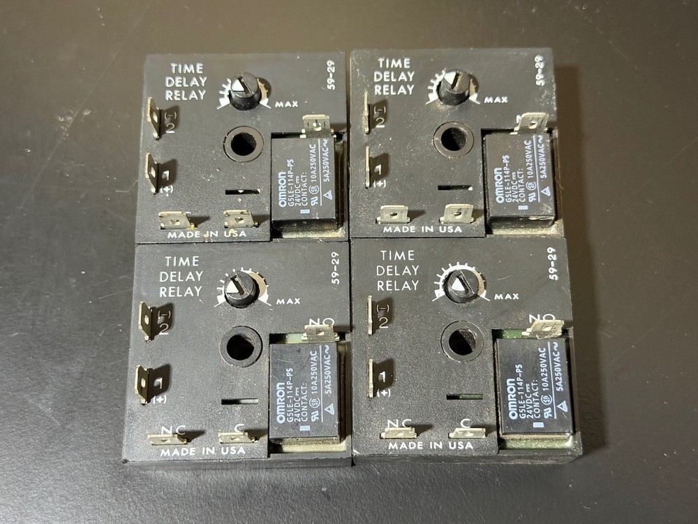 FOUR (4) ABB Time Delay Relay Solid State Timer KRDM322 10-1000SEC 24V 10A 120VA